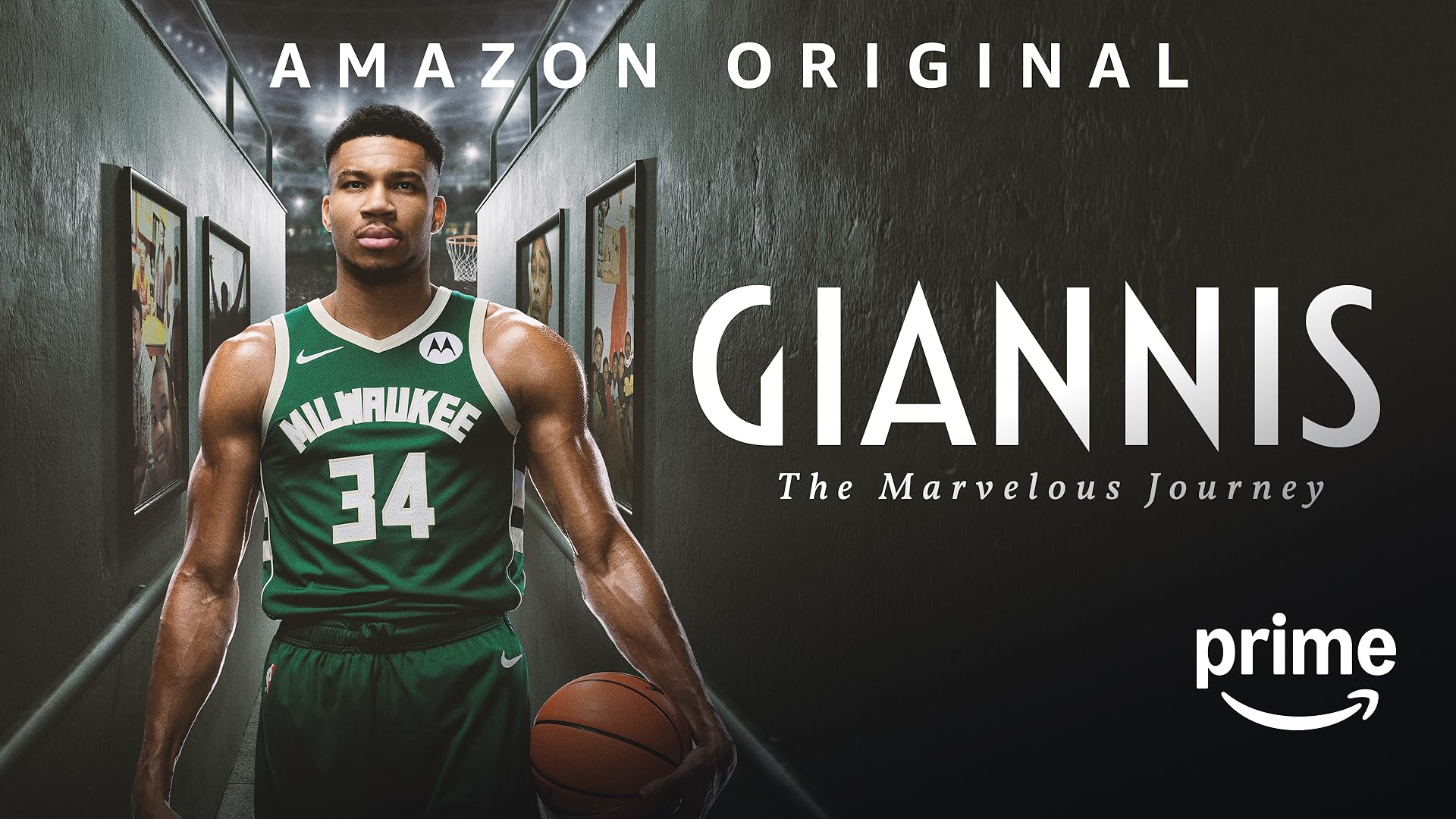 Horizontal Giannis campaign creative with Prime Video branding